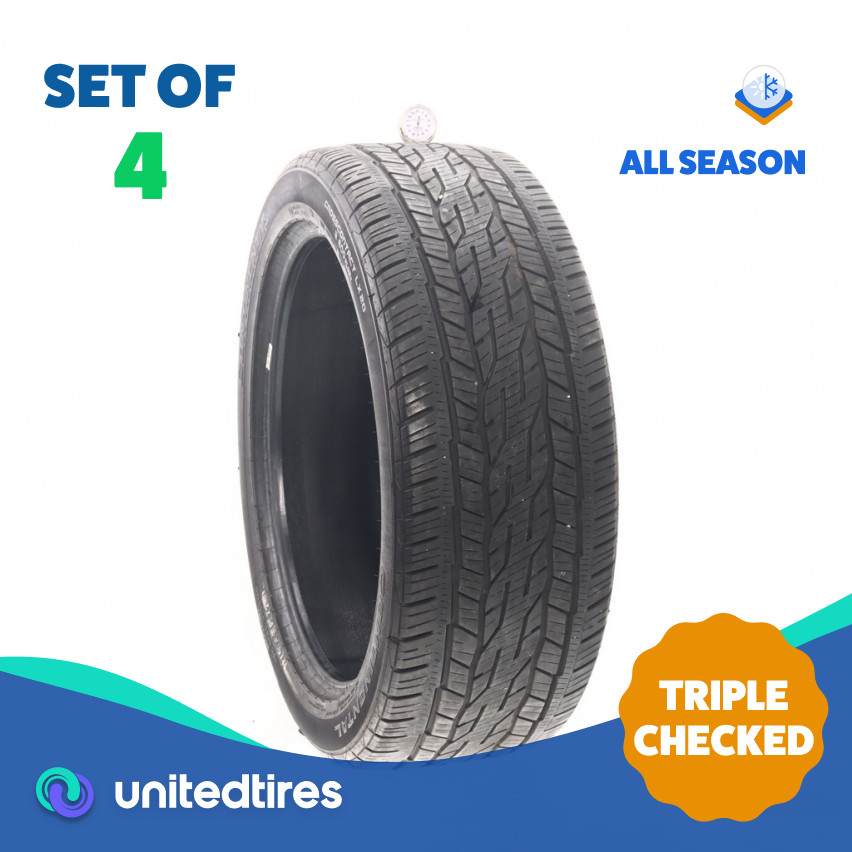 Set of (4) Used 275/45R22 Continental CrossContact LX20 108V - 7-9/32 (1BK2A)
