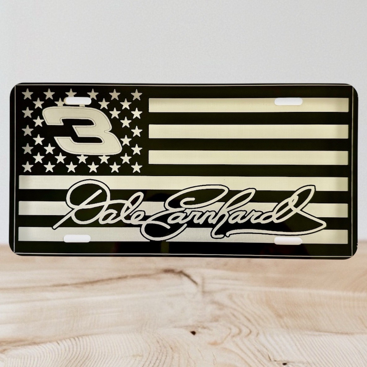Dale Earnhardt Car Tag Engraved front License Plate. Plate is durable Dale Earnhardt Car Tag Engraved front License Plate. Plate is durable