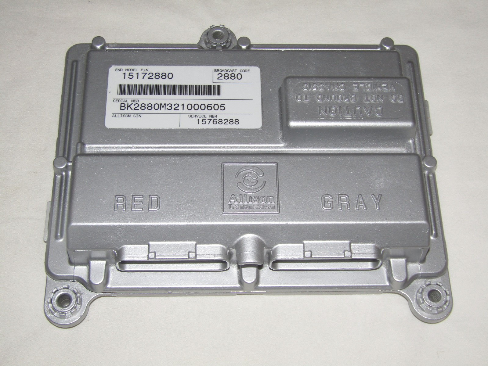 01-05 CHEVROLET GMC DURAMAX ALLISON TRANS CONTROL MODULE UNIT TCM TCU 15172880 01-05 CHEVROLET GMC DURAMAX ALLISON TRANS CONTROL MODULE UNIT TCM TCU 15172880