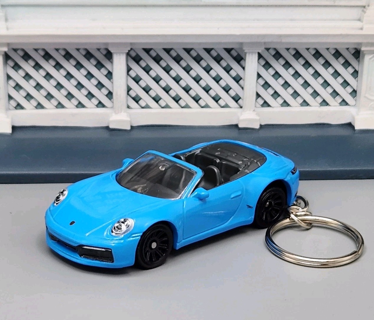 Porsche 911 Carrera Cabriolet Blue Custom 1/64 Scale 🎁 AWESOME GIFT 🎁