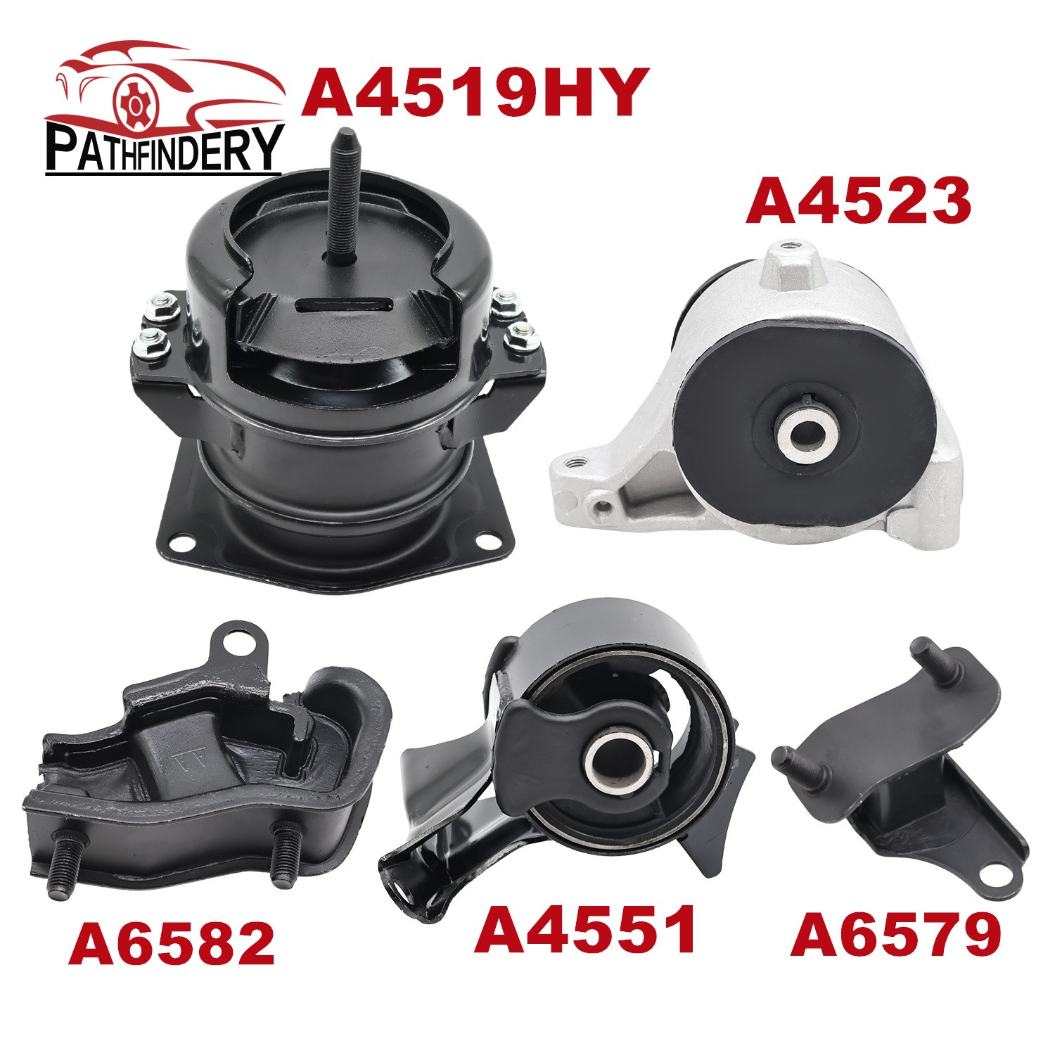 NEW 5PCS For 2003-2005 Honda Pilot V6 3.5L Auto Trans Engine Motor & Trans Mount