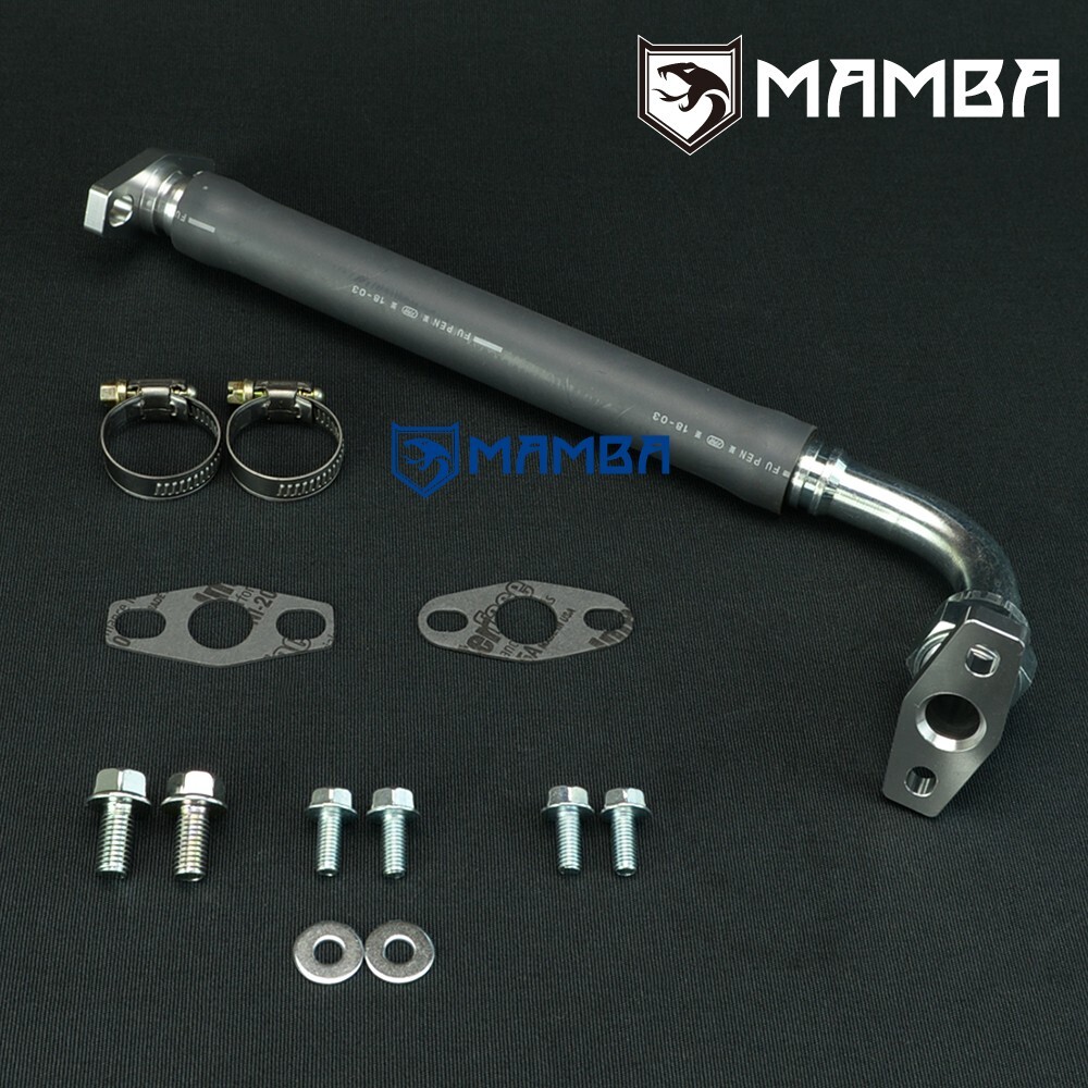 MAMBA Turbo Oil Return Drain Line Kit Mitsubishi 4G63T DSM 1G 2G EVO 1~3 GT3082R MAMBA Turbo Oil Return Drain Line Kit Mitsubishi 4G63T DSM 1G 2G EVO 1~3 GT3082R