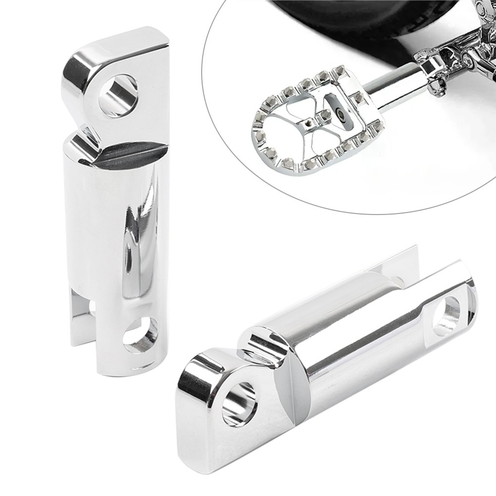US Pair Male Mount Foot Peg Extensions For Harley Sportster Softail Dyna Chrome