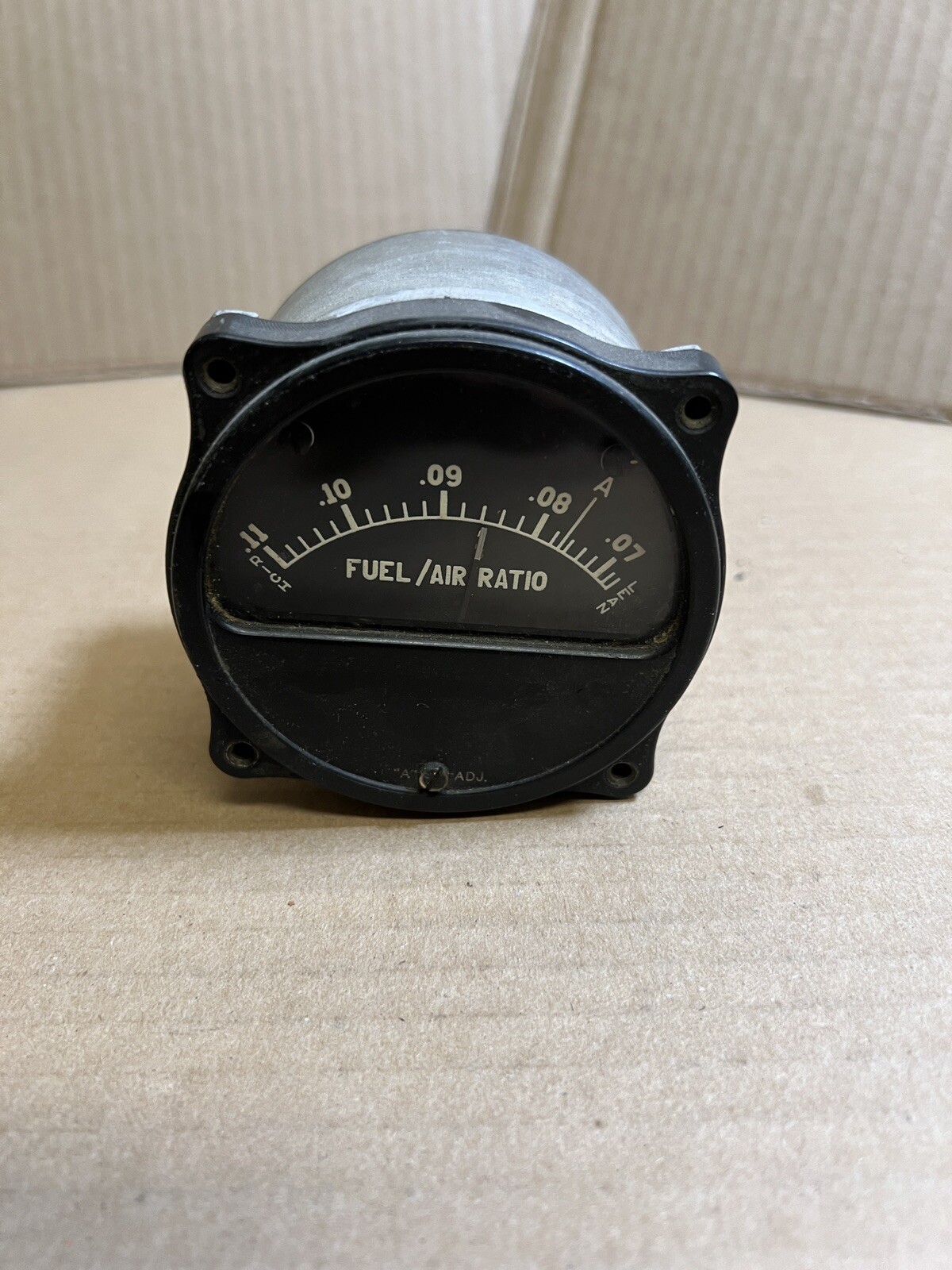Vintage Cambridge Instrument Co Fuel Air Ratio Indicator Gauge A-7A Vintage Cambridge Instrument Co Fuel Air Ratio Indicator Gauge A-7A