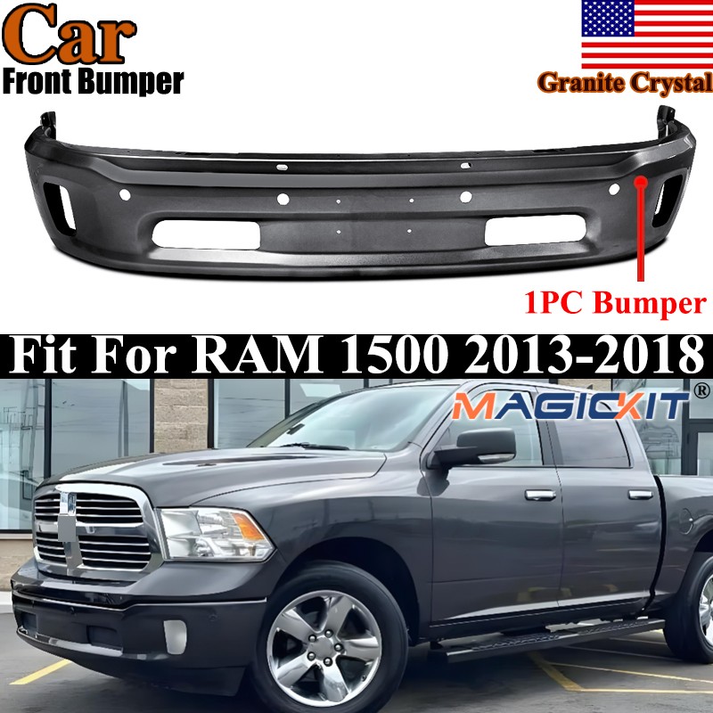 Front Bumper Granite Crystal Fits 2013-2018 Ram 1500 2019-2024 Ram 1500 Classic Front Bumper Granite Crystal Fits 2013-2018 Ram 1500 2019-2024 Ram 1500 Classic