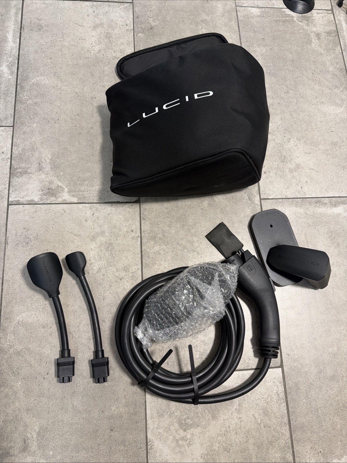 OEM Lucid Mobile Charging Cable Kit 40A J1772 EV Charger by HARTING See Photo
