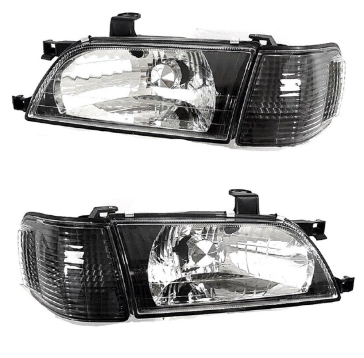 Fit For 97 99 Toyota Tercel JDM Chrome Crystal Headlights Lamps LH RH