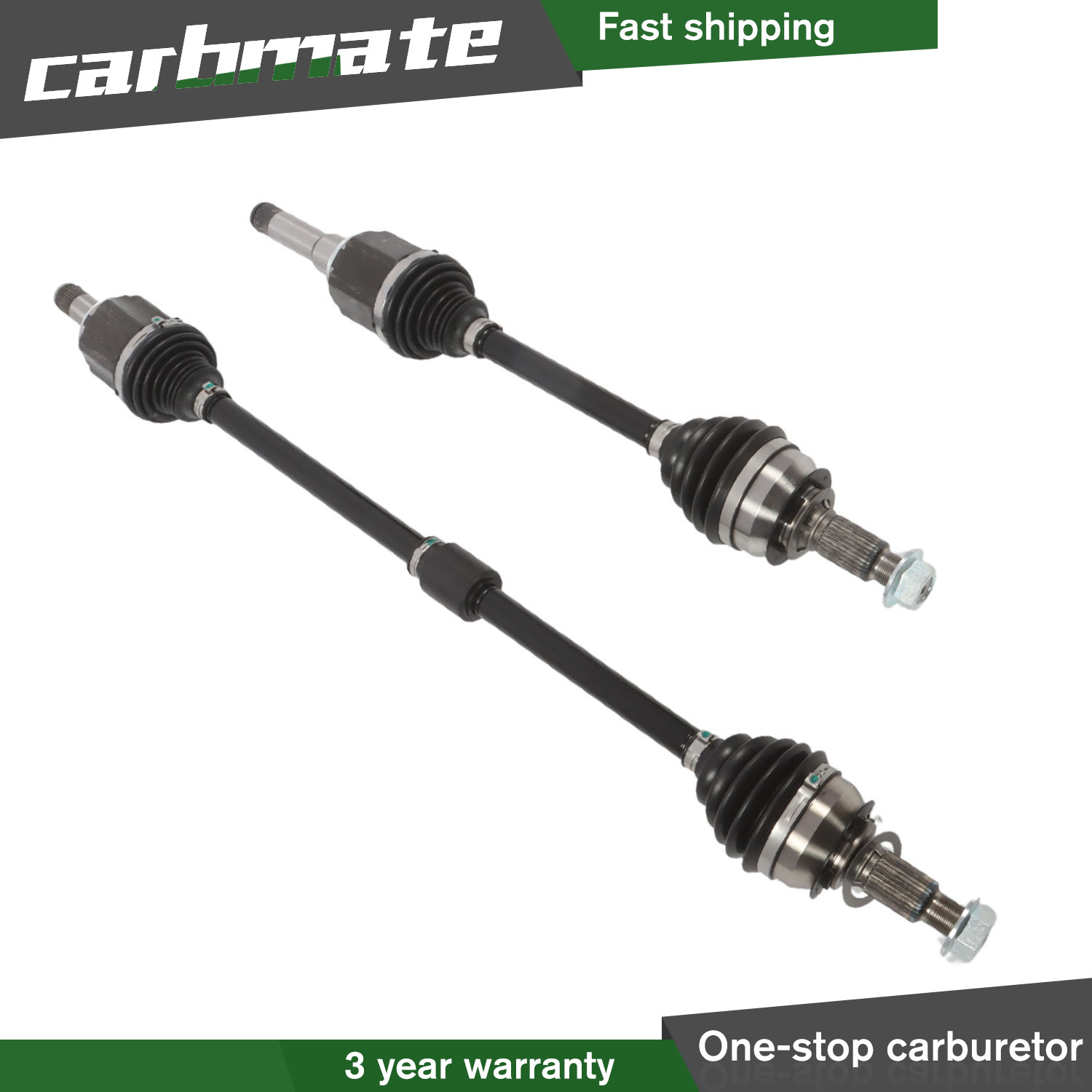 Pair Front Left Right CV Axle Shafts For 2016-2018 Chevy Malibu 1.5L Turbo