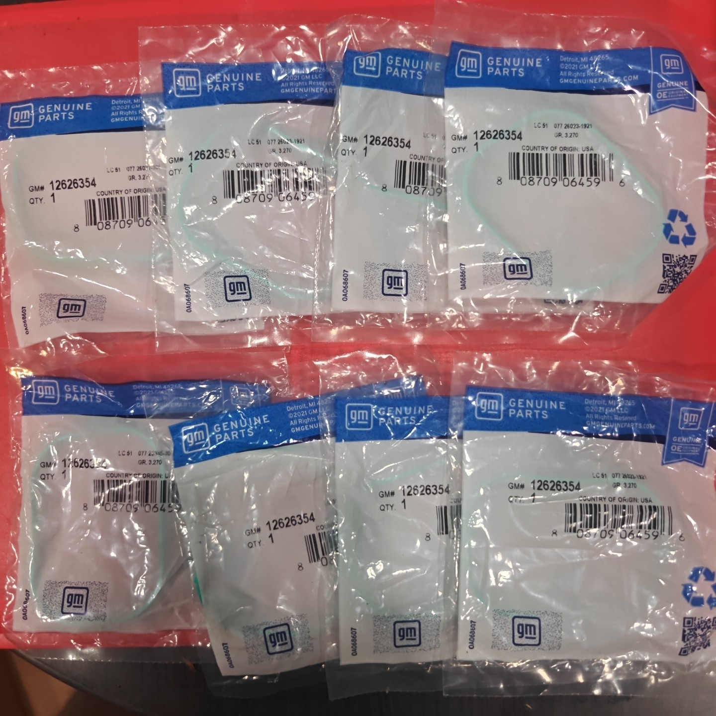 GM Genuine Part 12626354 (8 Pack) *FREE SHIPPING* GM Genuine Part 12626354 (8 Pack) *FREE SHIPPING*