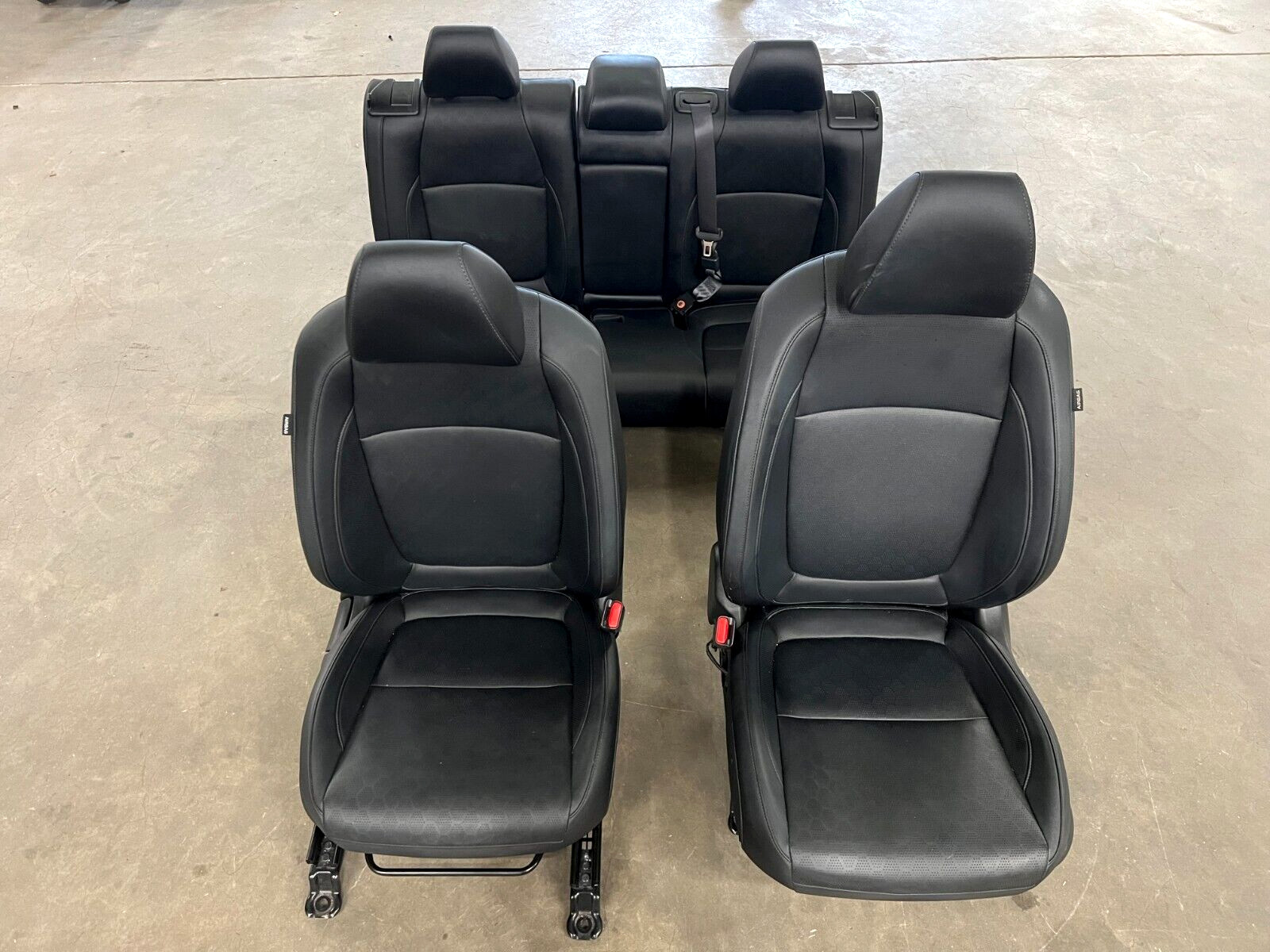21-23 KIA SELTOS FRONT AND REAR SIDE INTERIOR SEATS FULL SET BLACK, OEM LOT3490