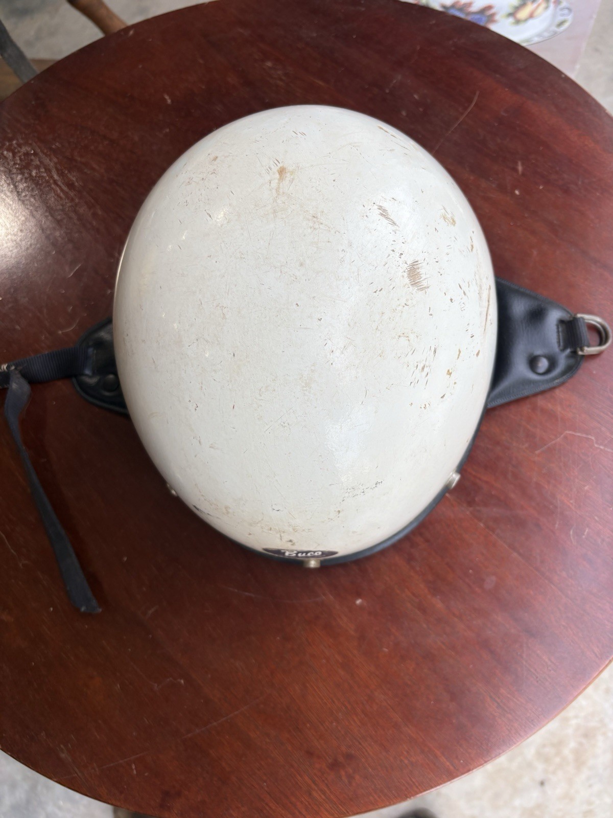 Vintage 1960\'s Buco Traveler Helmet White - Open Face Half Shell USA Adjustable Vintage 1960\'s Buco Traveler Helmet White - Open Face Half Shell USA Adjustable