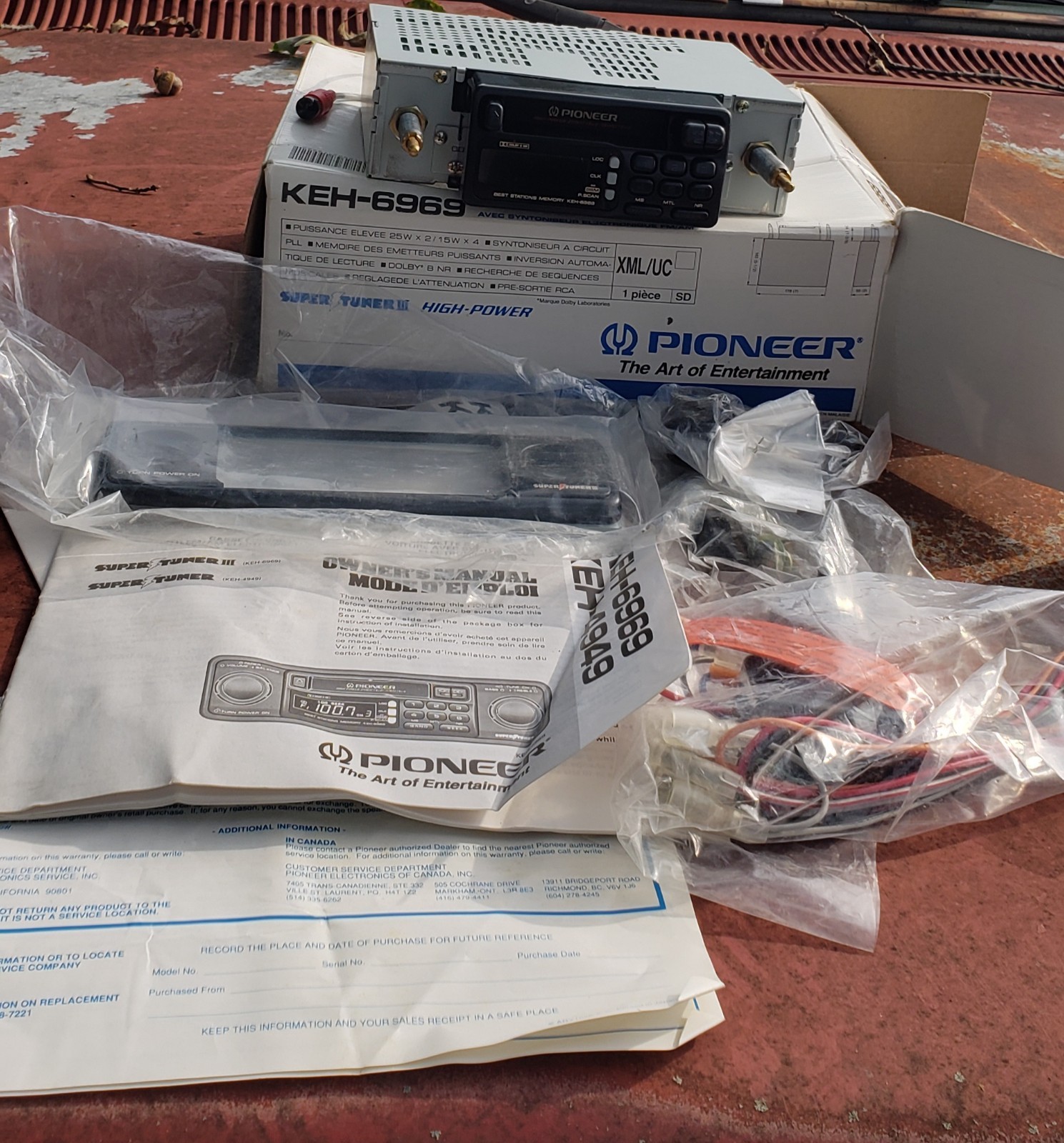 VINTAGE NOS PIONEER SUPER TUNER 3 MODEl KEH 6969 AM FM CASSETTE CAR STEREO RADIO VINTAGE NOS PIONEER SUPER TUNER 3 MODEl KEH 6969 AM FM CASSETTE CAR STEREO RADIO