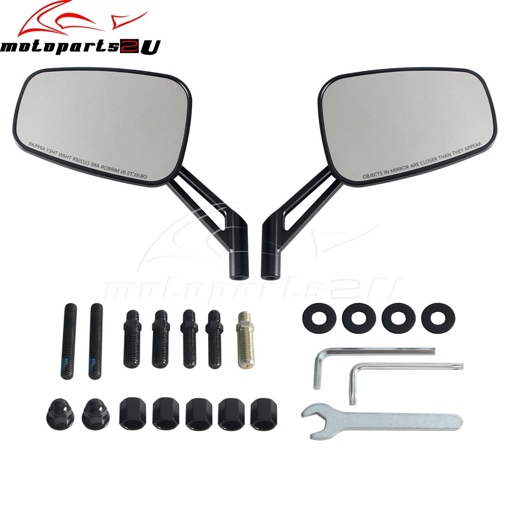 Rearview Side Mirror Pair 8mm 10mm 5/16\