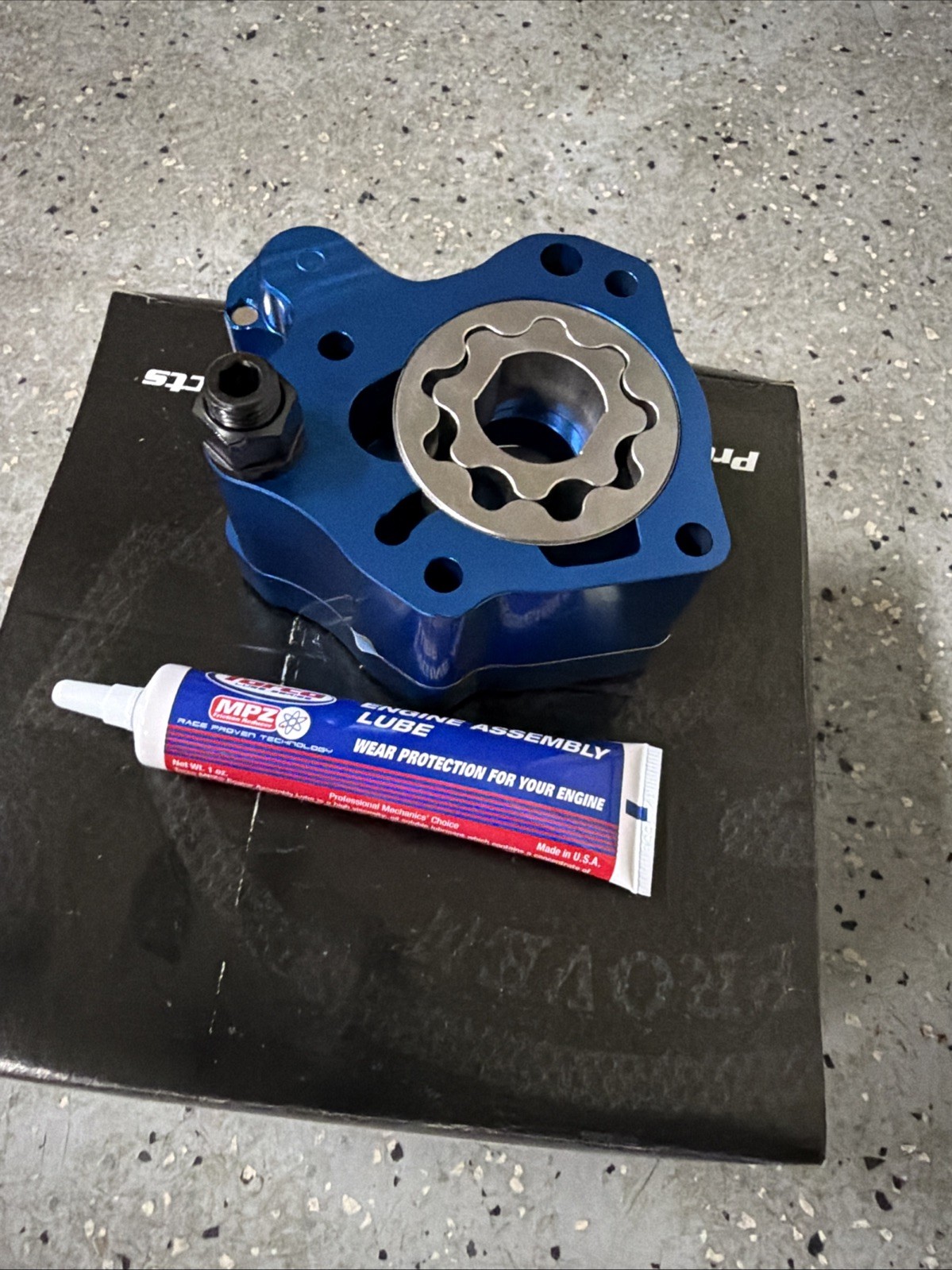 S&S 310-0959A Oil Pump Billet \'17-up Harley M8 Blue