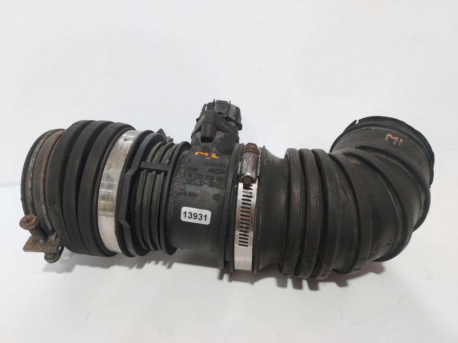 2001-2006 Hyundai Santa Fe 3.5L Front Air Intake Hose w/BOSCH Sensor 28100-39450