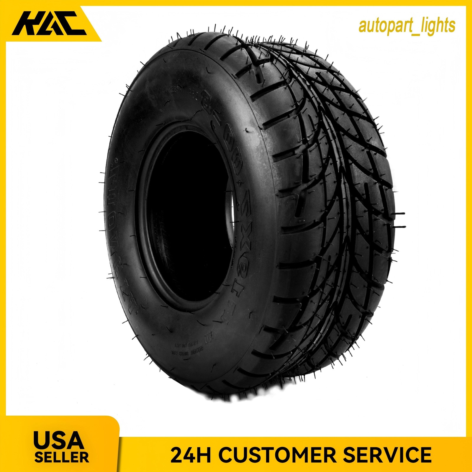 1pc 19x7-8 ATV Tire 4ply Highway Pavement 19x7x8 19 7 8