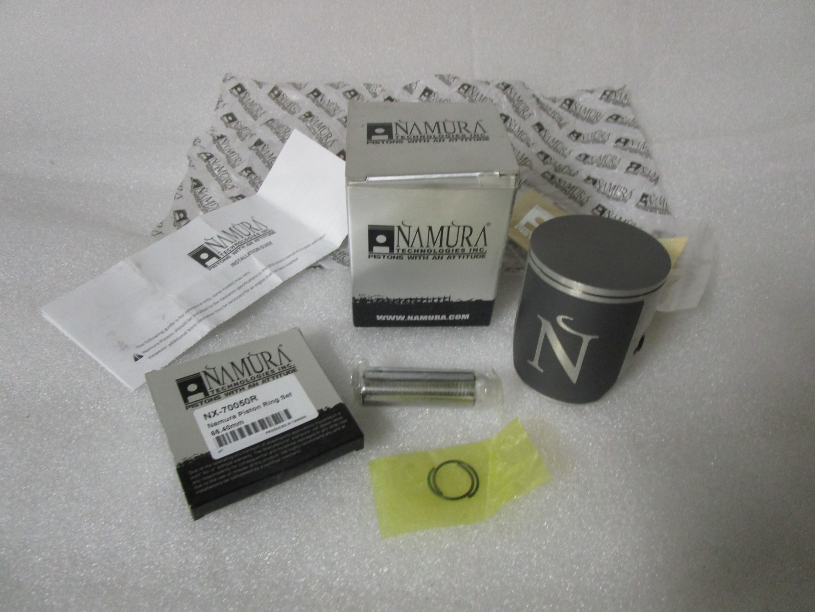 00-02 KTM 200SX 250SXS 00-05 250MXC 00-06 250EXC Namura Piston Assembly 00-02 KTM 200SX 250SXS 00-05 250MXC 00-06 250EXC Namura Piston Assembly