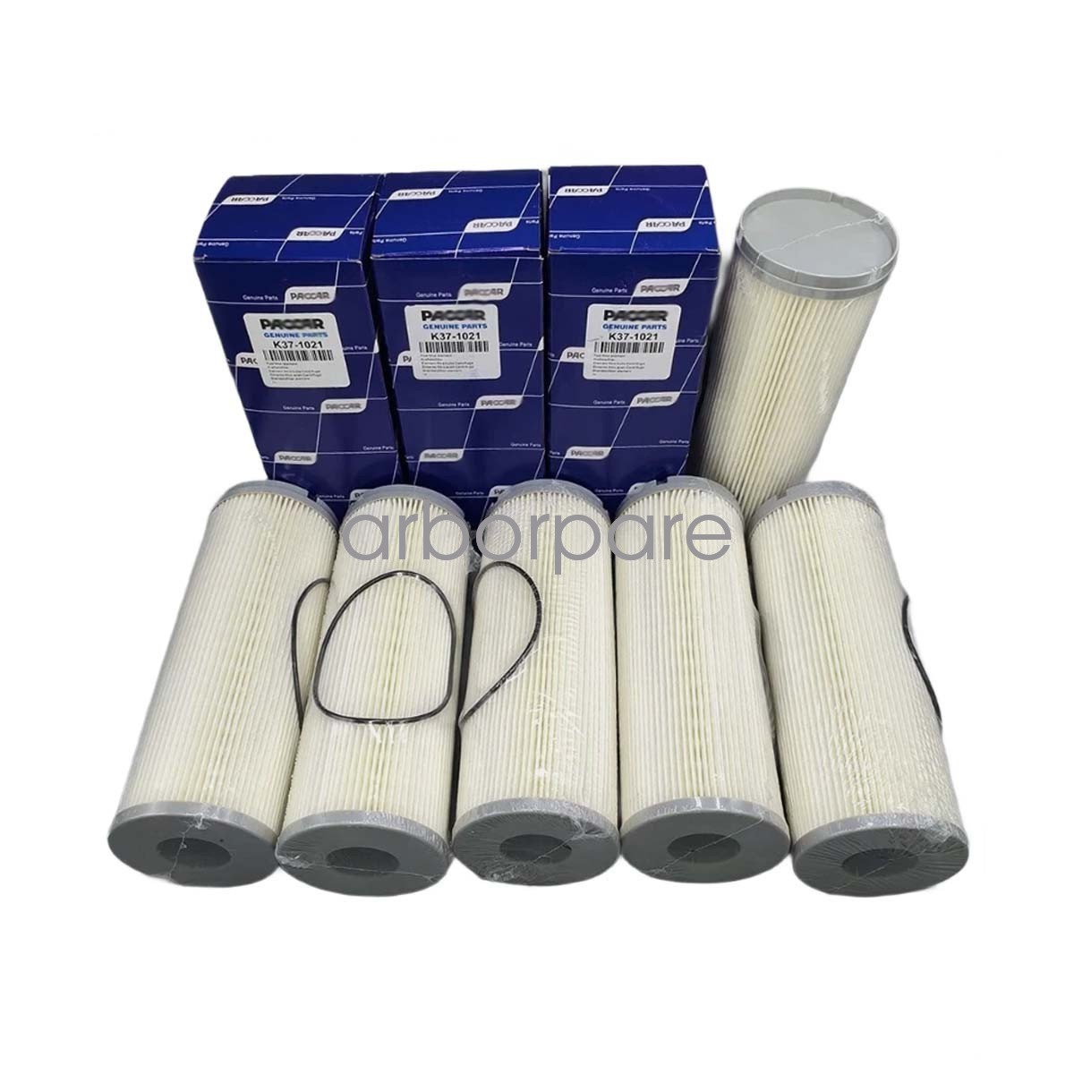 6PCS OEM BRAND NEW FOR PACCAR FUEL FILTER ELEMENT ~ 10 MICRONS ~ K37-1021