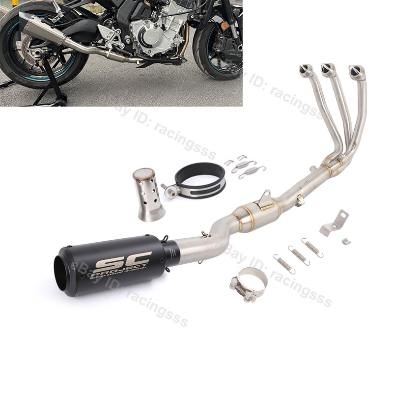 675NK For CF-Moto 675SS 675SR 2024-2026 Full Exhaust System Header Pipe Muffler