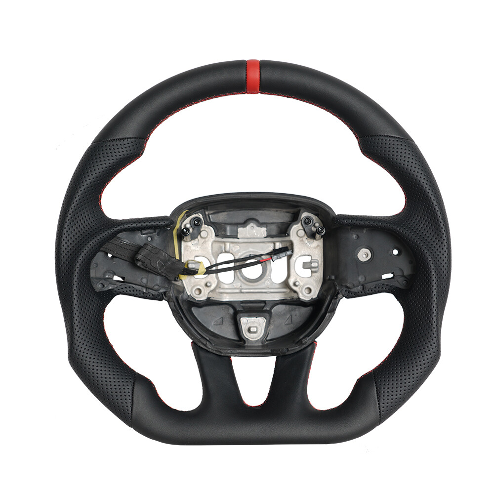 Full Leather Heated Steering Wheel Fit Dodge Durango Hellcat Charger Challenger Full Leather Heated Steering Wheel Fit Dodge Durango Hellcat Charger Challenger