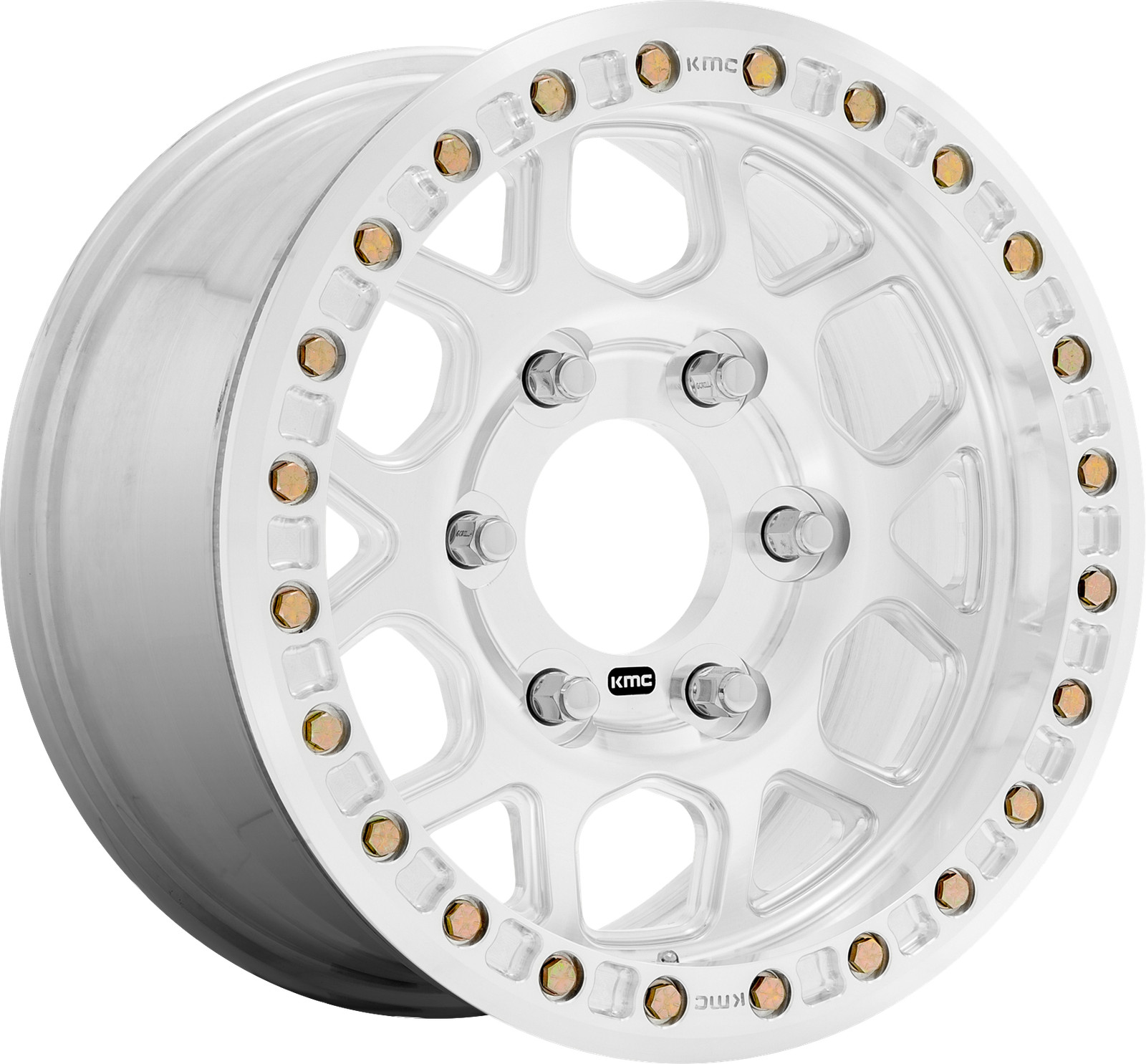 KMC KM444 Mesa Forged Beadlock Raw Machined 17x9 6x165.1 ET0 Wheel