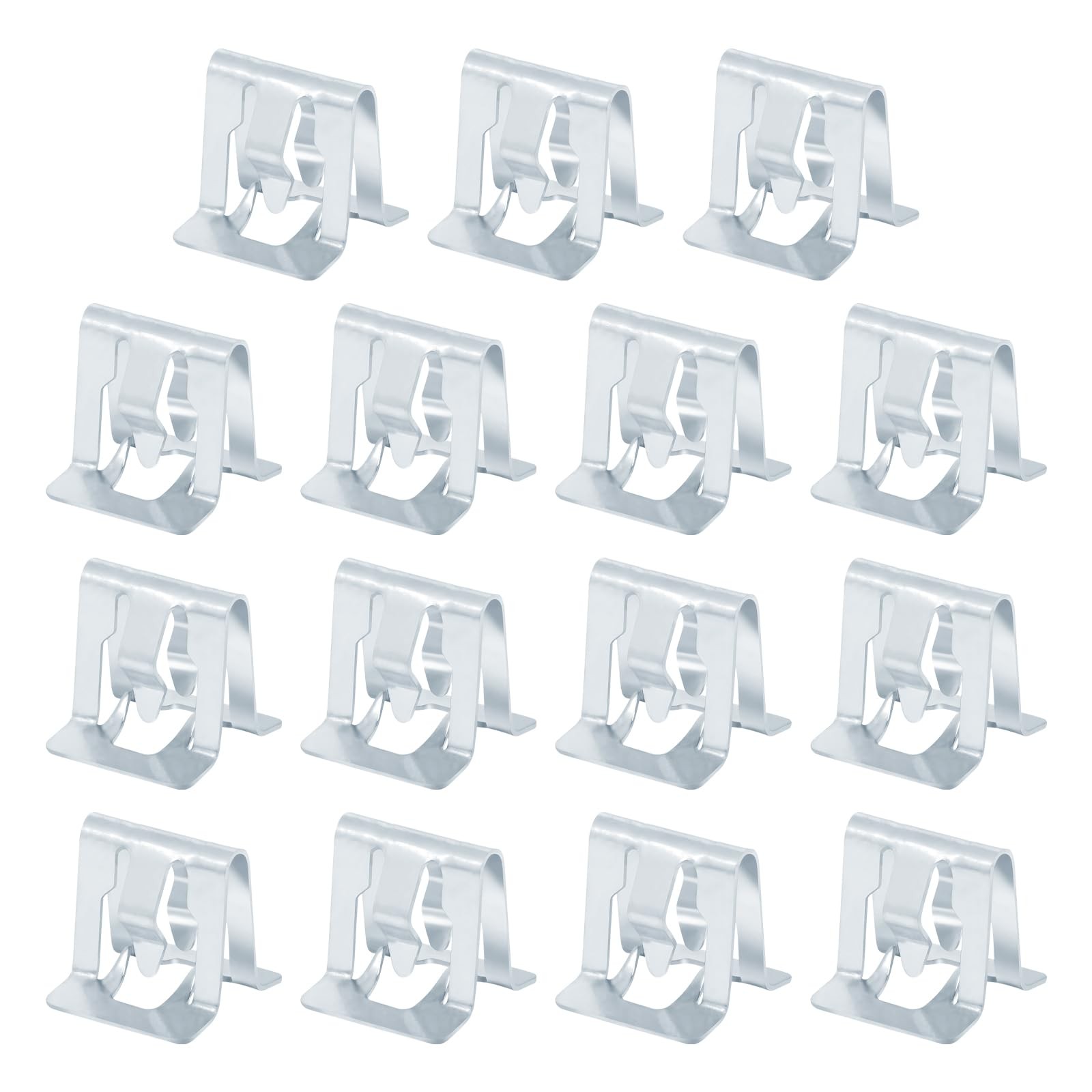 Ferianl 15PCS Car Retainer Clips, Metal Trim Panel 0.47 x 0.49 Inch, Silver Ferianl 15PCS Car Retainer Clips, Metal Trim Panel 0.47 x 0.49 Inch, Silver