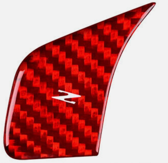 For Corvette C8 2020-23 Red Real Hard Carbon Fiber Steering Wheel Z Button Cover For Corvette C8 2020-23 Red Real Hard Carbon Fiber Steering Wheel Z Button Cover