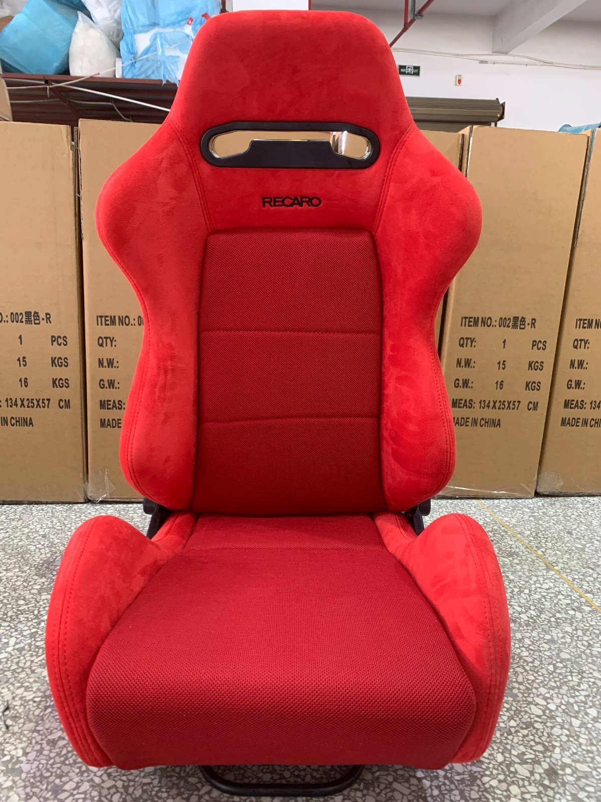 Recaro SR3 Style Red Racing Seats Set 2