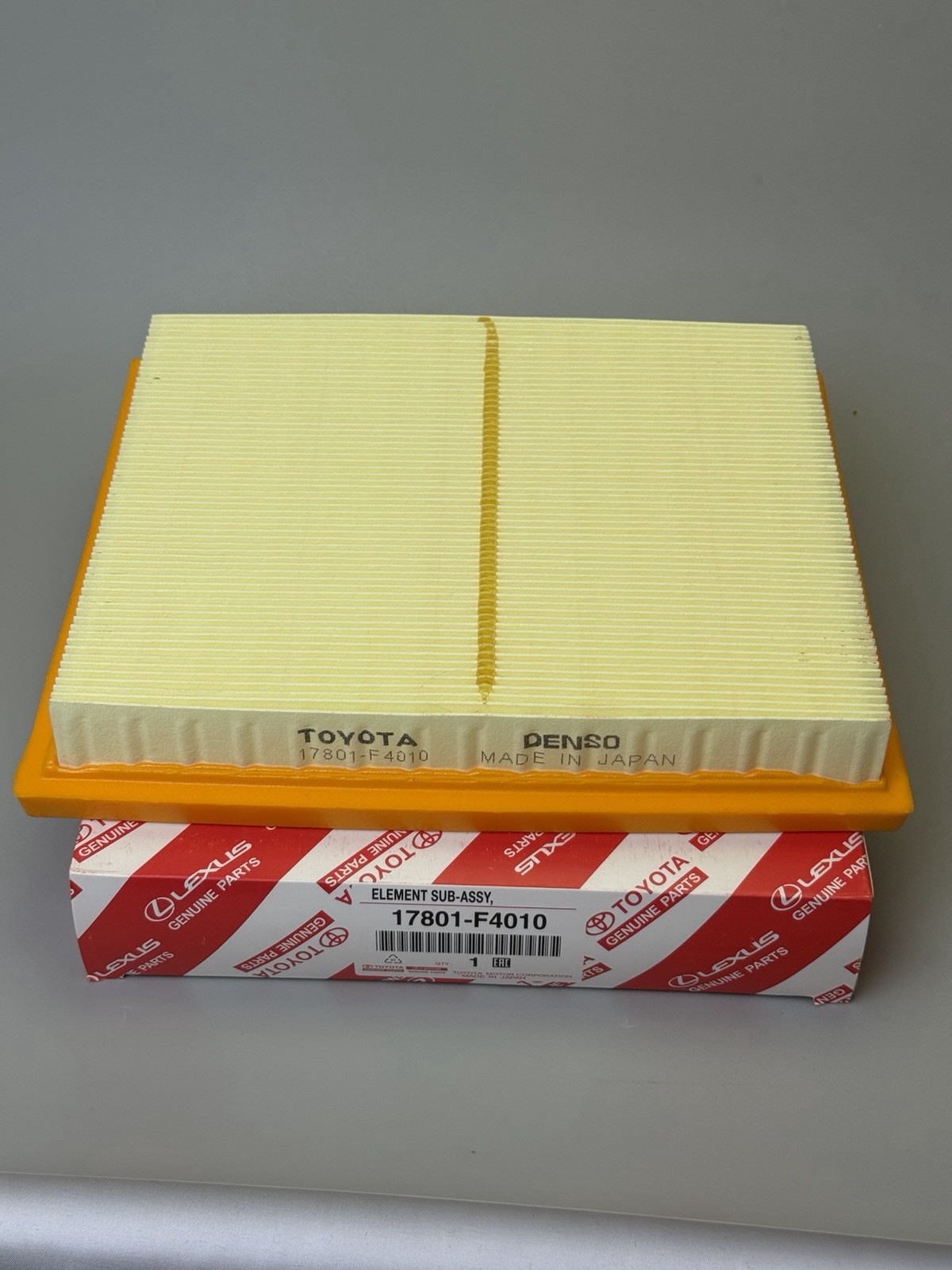 OEM TOYOTA TUNDRA 2022-24 & SEQUOIA 2023-24 AIR FILTER 17801-F4010 OEM TOYOTA TUNDRA 2022-24 & SEQUOIA 2023-24 AIR FILTER 17801-F4010