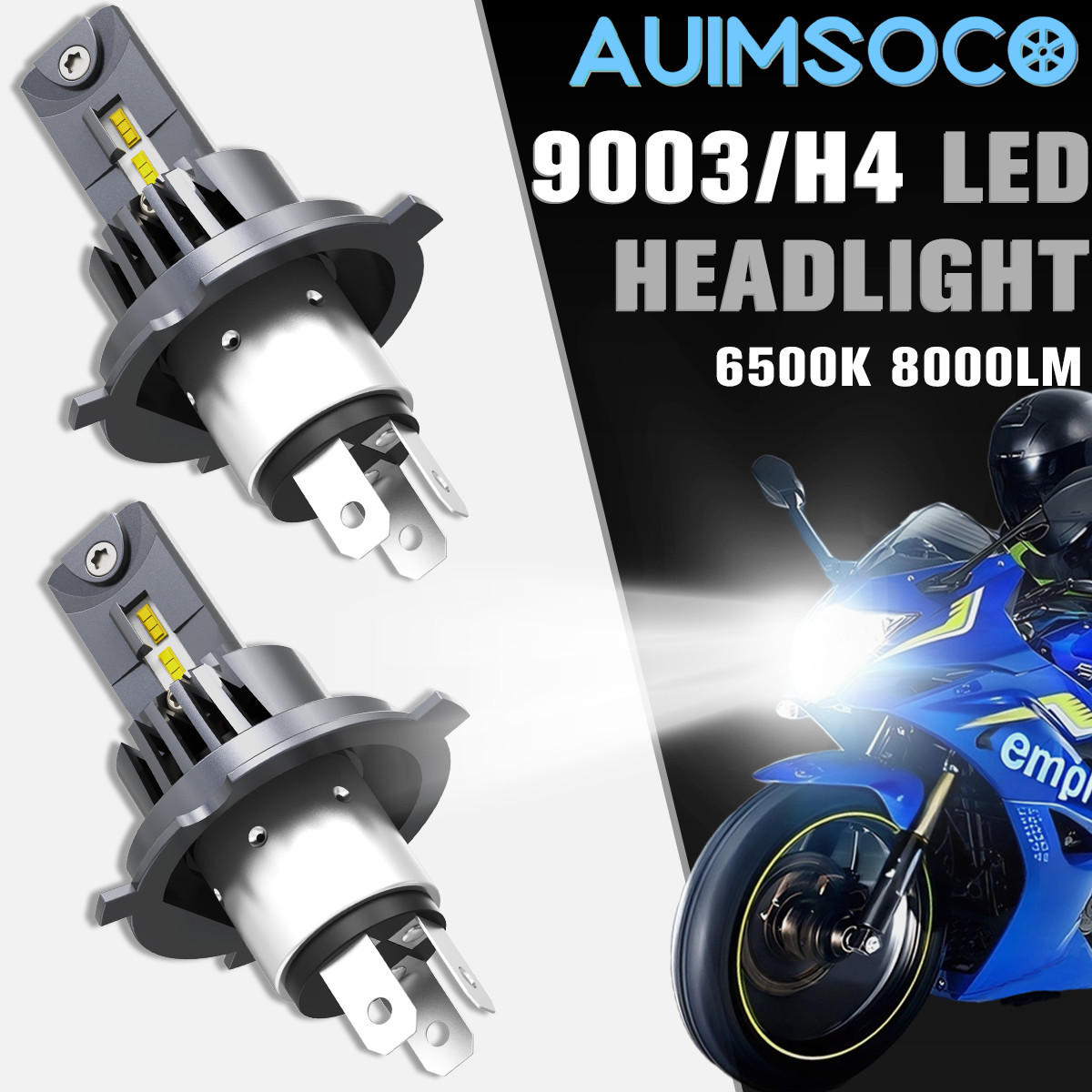 For Honda VT750C2BA Shadow Phantom	2010–2023 H4 LED Headlight 2x High/Low Beam