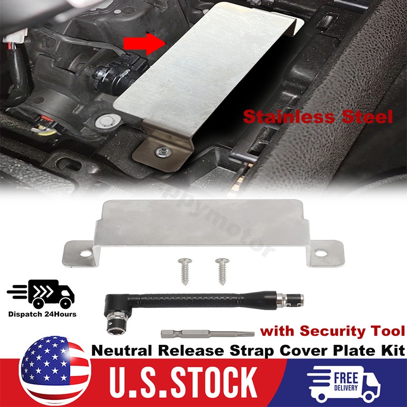 Steel Neutral Cover Plate Anti-Theft For 2015-2023 Dodge Challenger SRT Hellcat Steel Neutral Cover Plate Anti-Theft For 2015-2023 Dodge Challenger SRT Hellcat
