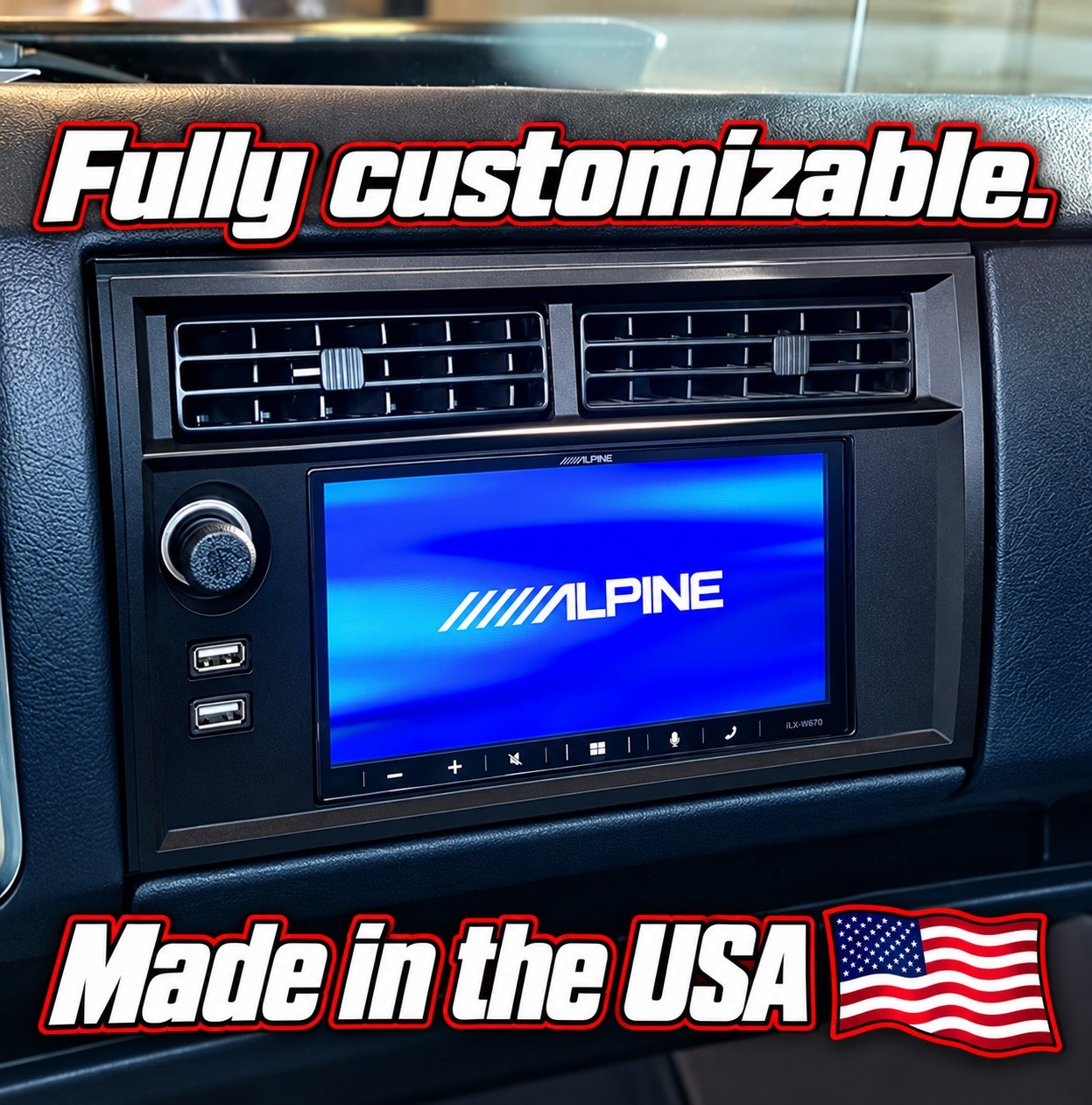 ORIGINAL Chevy S10 86-93 Double Din Stereo Bezel ONLY one on eBay MADE IN USA 