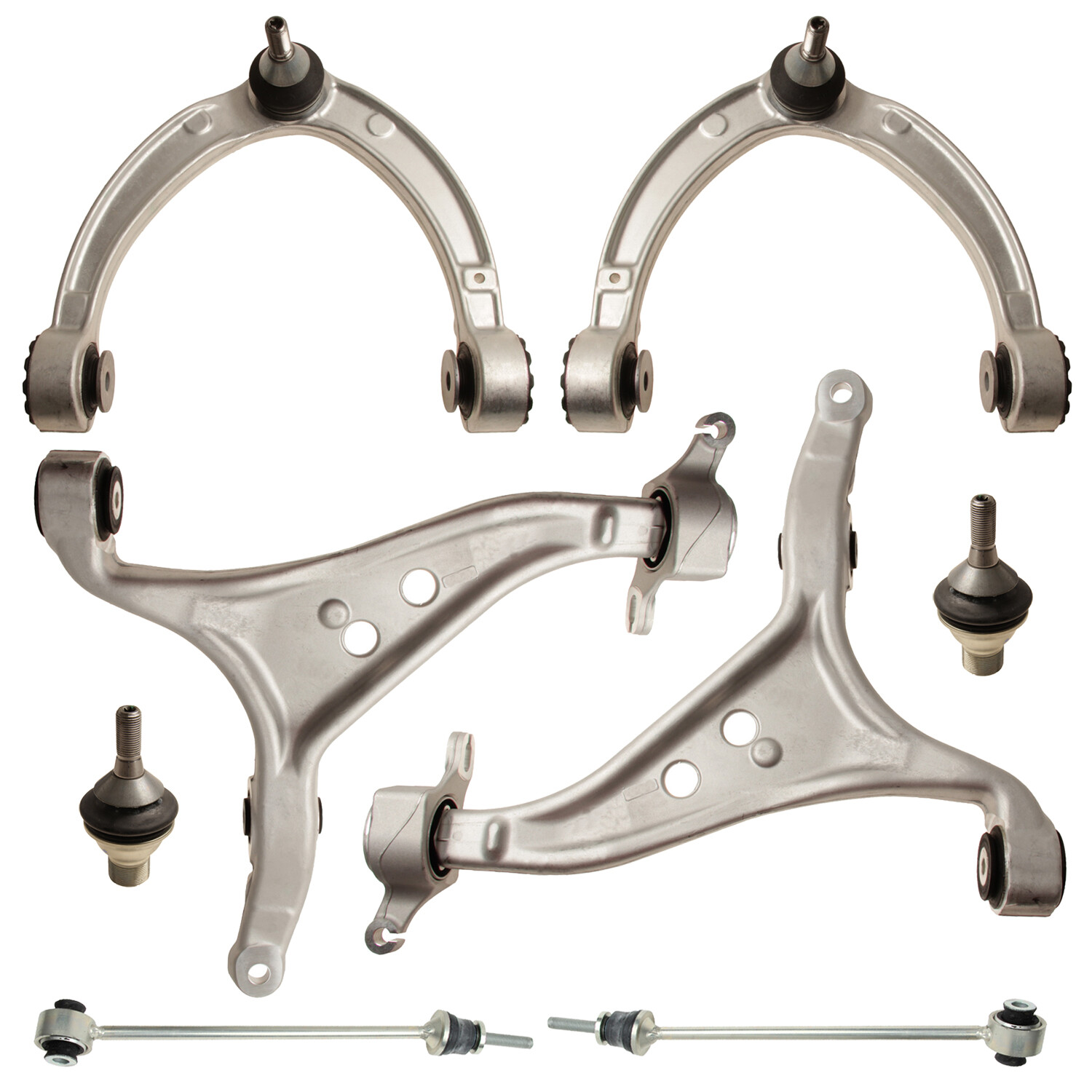 Lemforder 8pc Front Control Arms and Sway Bar Links Kit For Benz C292 W166 X166