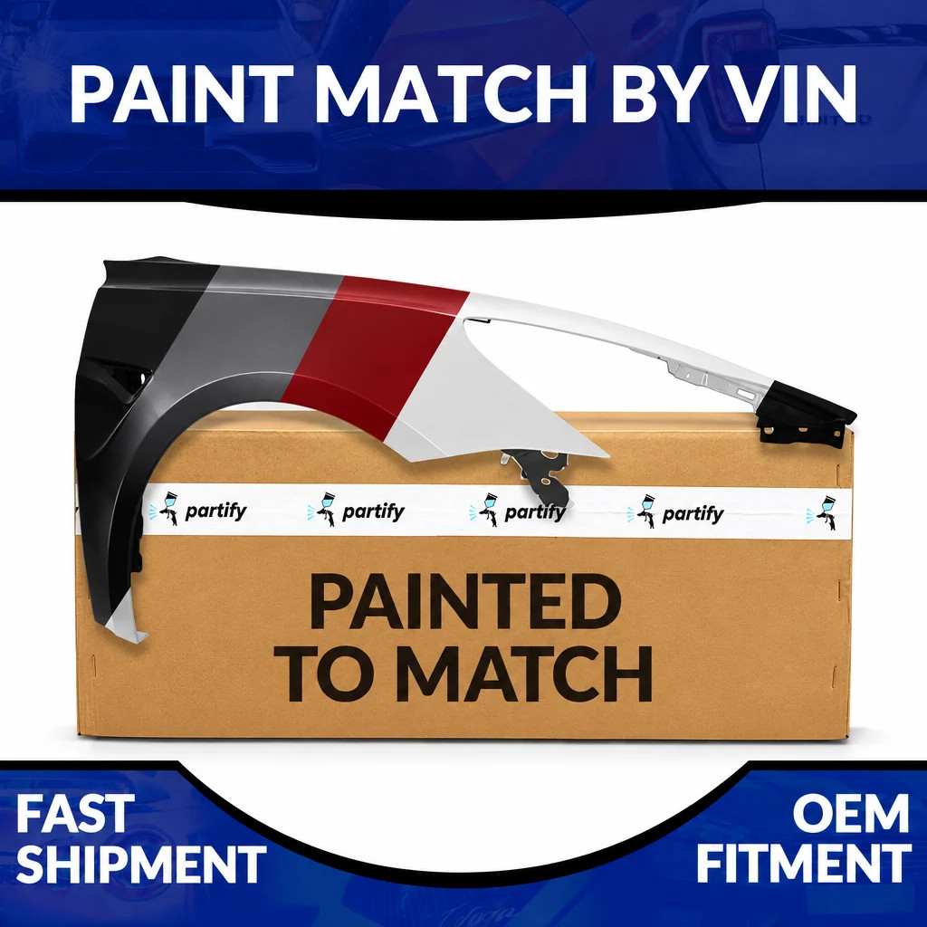 Front Right Fender 2017-2023 Tesla 3 Ref 1081400E0D Painted To Match TA1241100