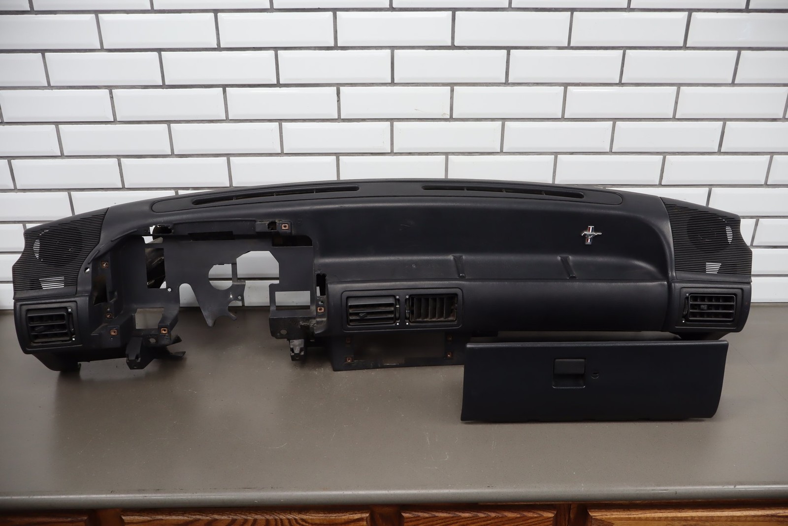 90-93 Ford Mustang (Fox) Dash Pad Black Less Cluster