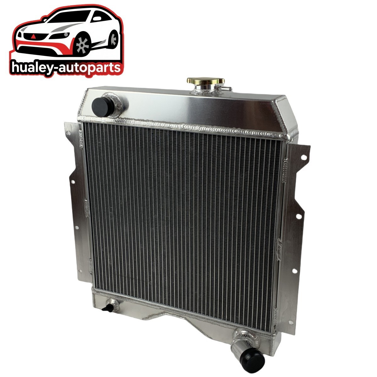 For Jeep Willys 54-64 6-226 3.7L Inline 6 1954-1964 3 Row All Aluminum Radiator For Jeep Willys 54-64 6-226 3.7L Inline 6 1954-1964 3 Row All Aluminum Radiator