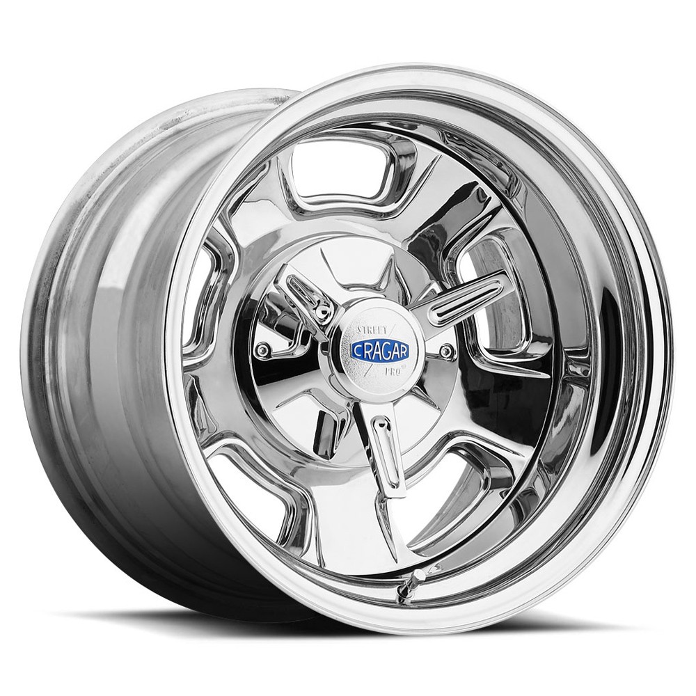 CRAGAR 390C Street Pro 15X8 5X114.3/5X120.65 ET-6 Chrome/ Aluminum (Qty of 1)