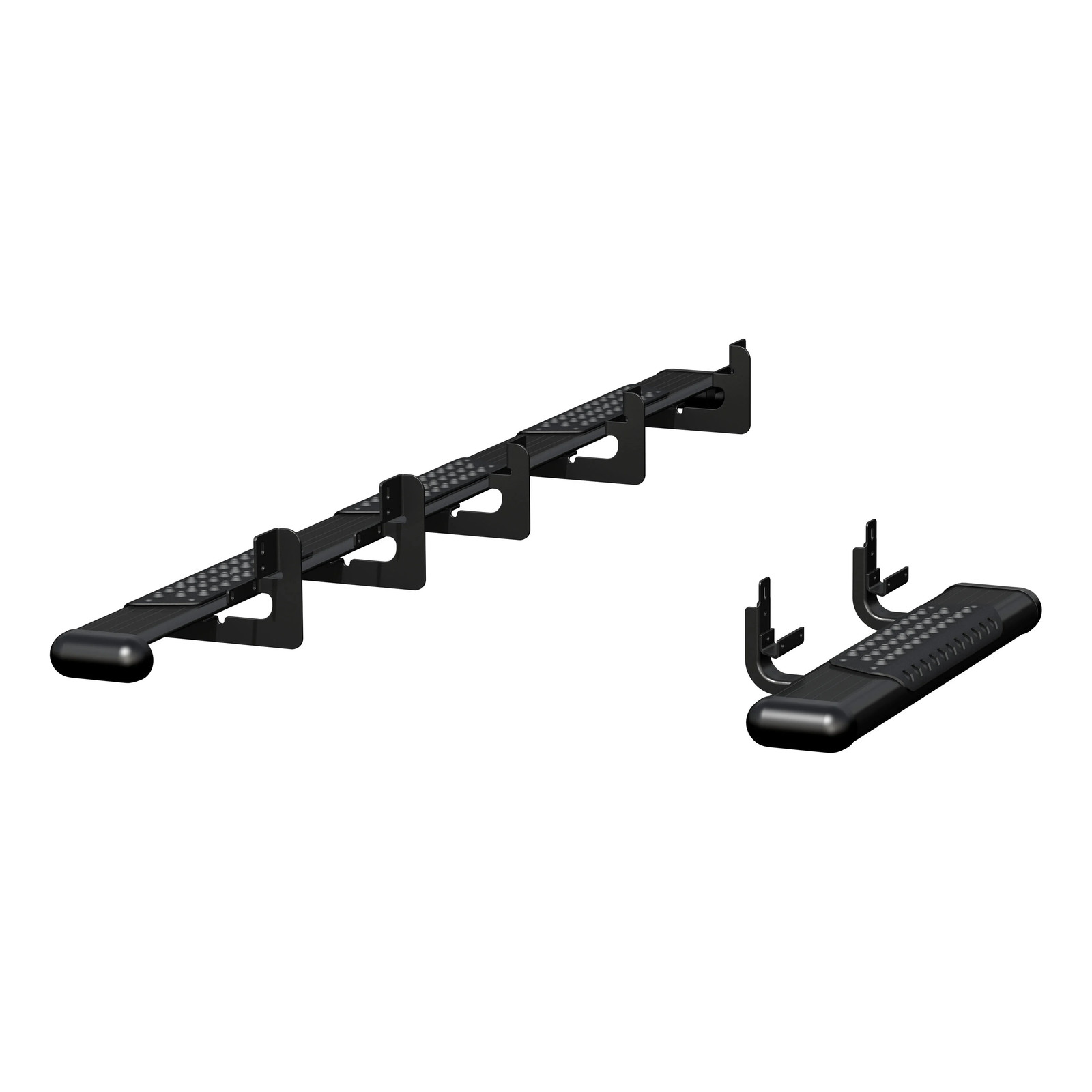 Running Boards Black Aluminum Side Steps Luverne O-Mega II # 584100-570747