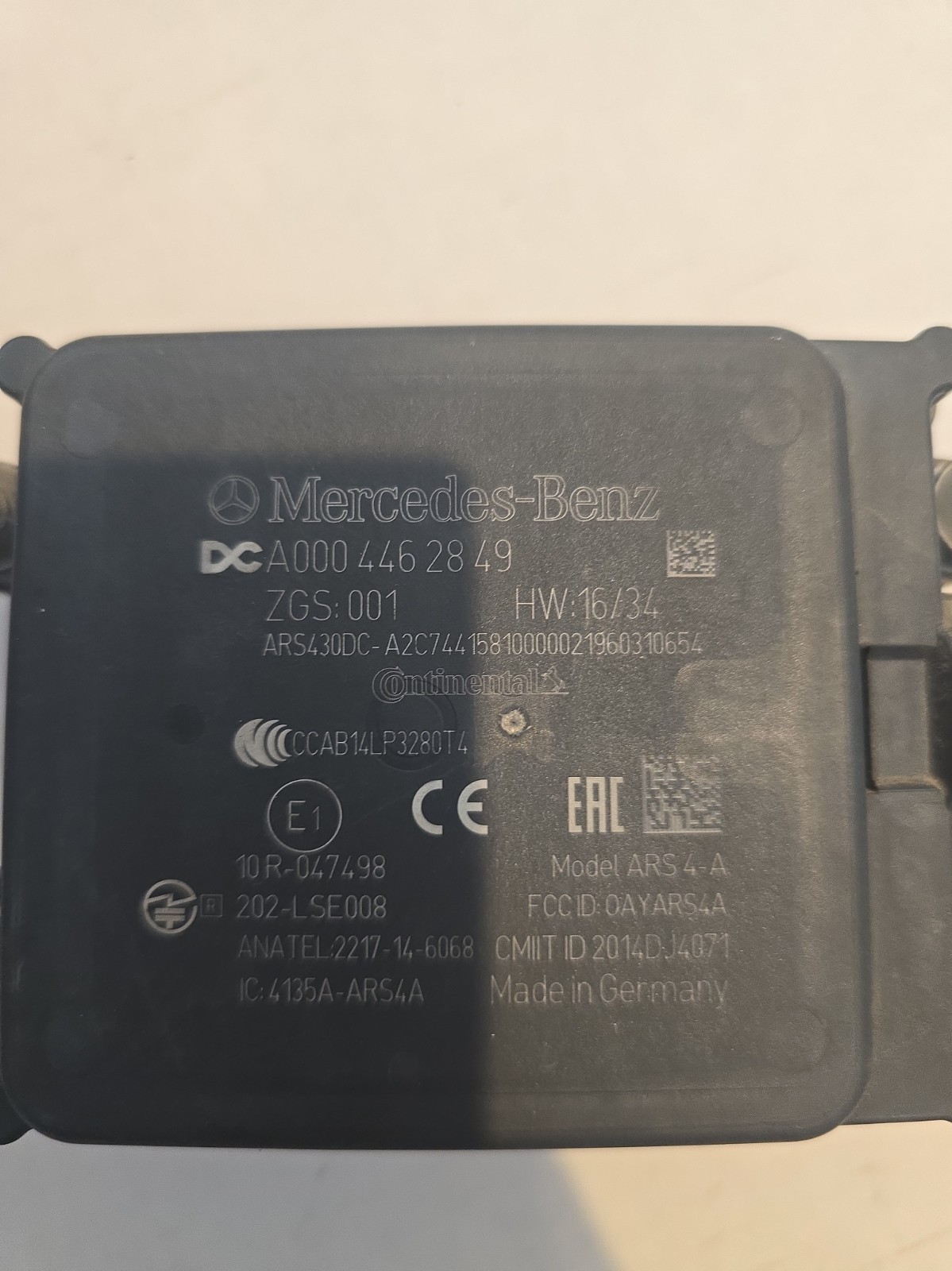 Genuine 2018-2024 for FREIGHTLINER CASCADIA RADAR COLLISION SENSOR A0004462849 Genuine 2018-2024 for FREIGHTLINER CASCADIA RADAR COLLISION SENSOR A0004462849