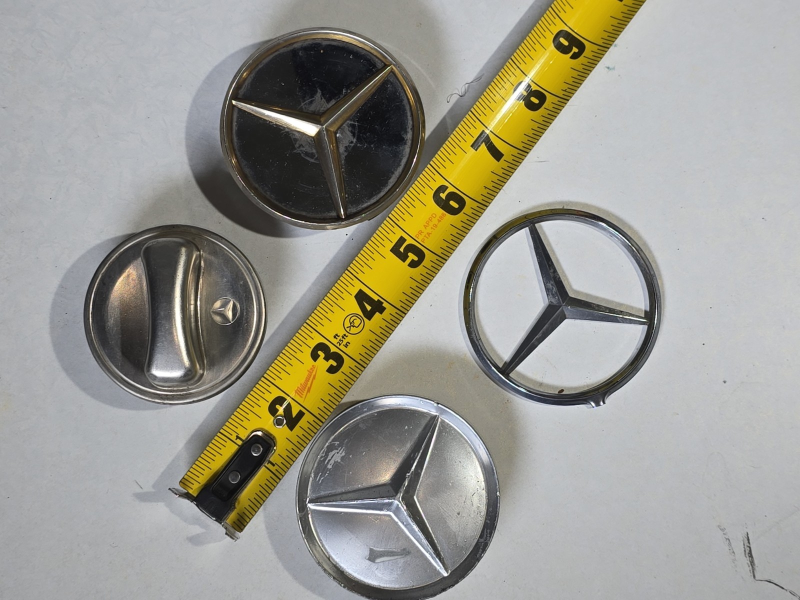 Mercedes-Benz Vintage Chrome Wheel Center Cap Hub Emblems Mixed Lot Mercedes-Benz Vintage Chrome Wheel Center Cap Hub Emblems Mixed Lot
