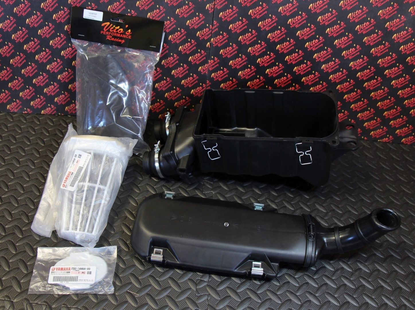 NEW Yamaha Banshee OEM factory stock airbox FULL KIT + lid + Vito's filter
