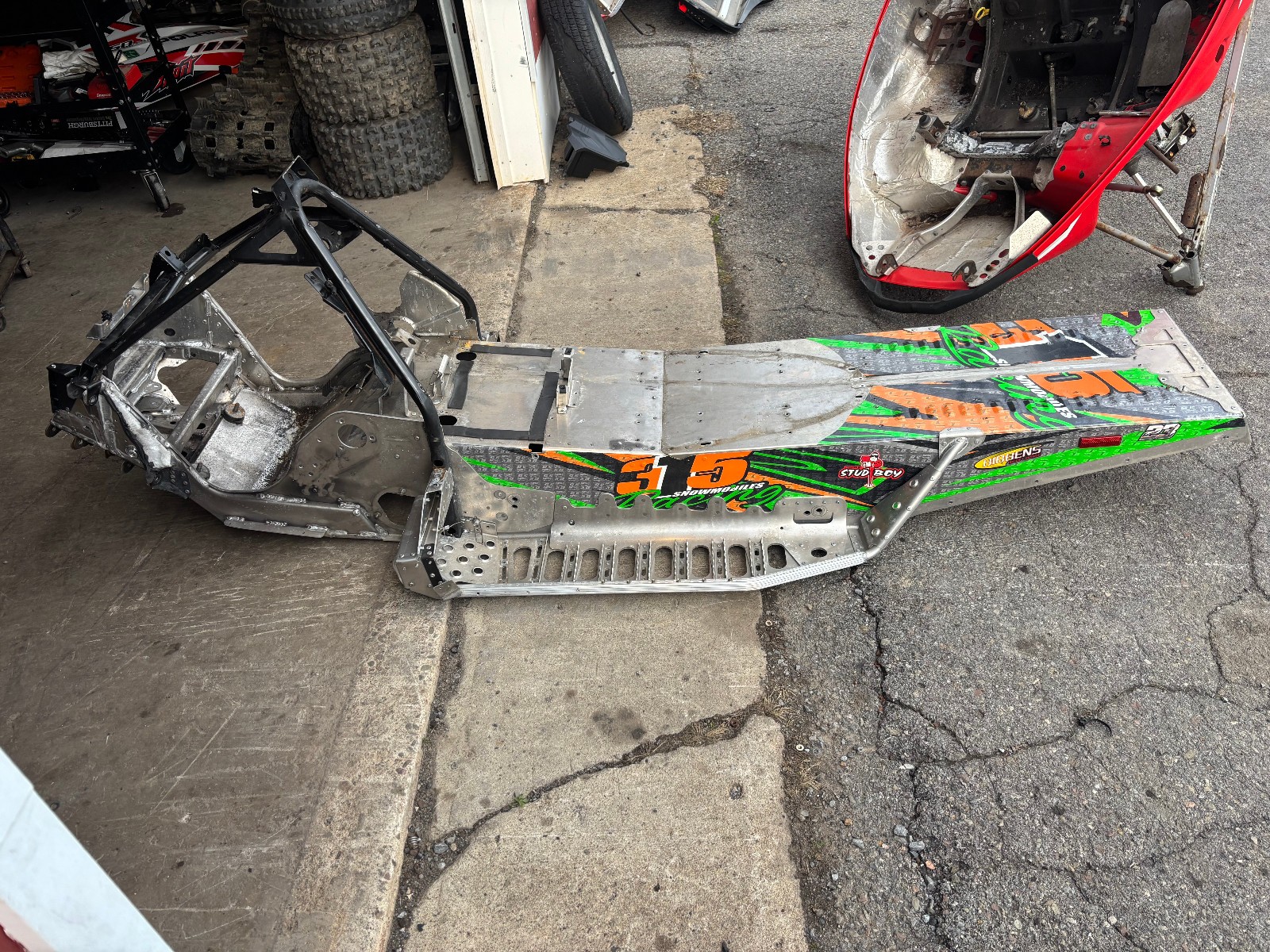 2017-2023 Polaris Racer 600R IQ-R Sno-cross Tunnel Chassis Bulkhead frame