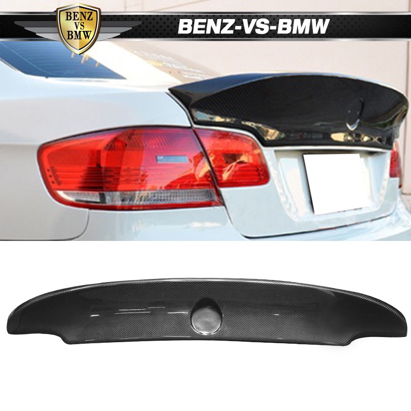 Fits 07-13 BMW E92 3 Series M3 CSL Style Carbon Fiber Rear Trunk Spoiler Lip