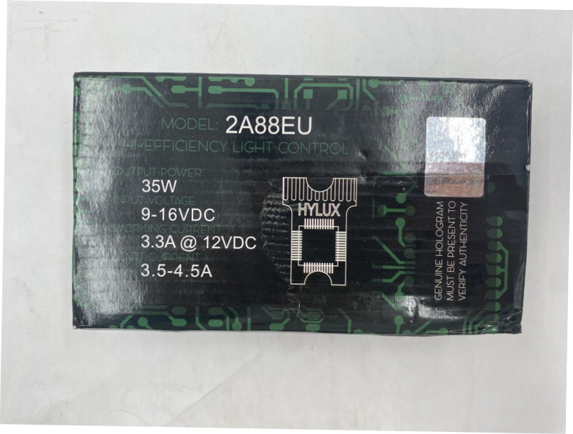 HYLUX 2A88EU OUTPUT 35W INPUT 9-16VDC HI-EFFICIENCY LIGHT CONTROL HYLUX 2A88EU OUTPUT 35W INPUT 9-16VDC HI-EFFICIENCY LIGHT CONTROL