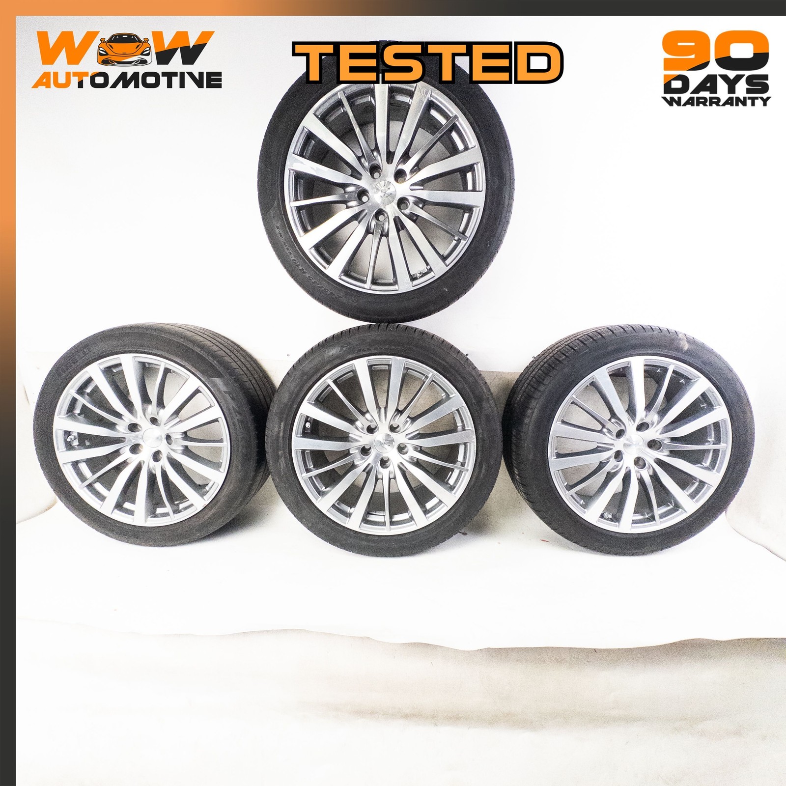 13-19 MASERATI QUATTROPORTE S Q4 FRONT REAR 8.5 X 19 WHEEL RIM TIRE SET OEM 13-19 MASERATI QUATTROPORTE S Q4 FRONT REAR 8.5 X 19 WHEEL RIM TIRE SET OEM