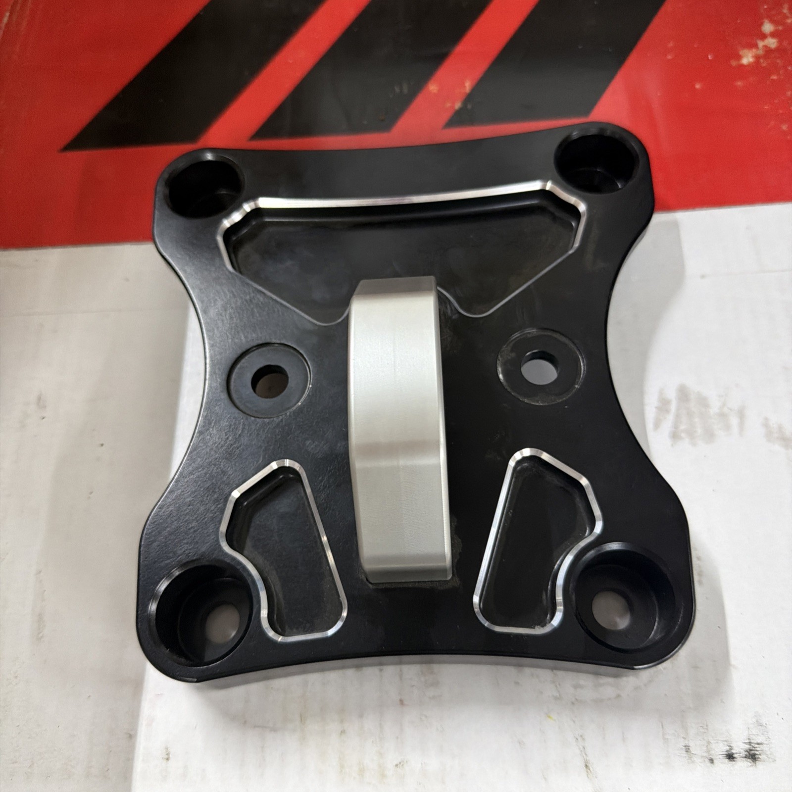 New 2017-2027 Can-Am Maverick X3 Black Pull Plate with Silver Hook New 2017-2027 Can-Am Maverick X3 Black Pull Plate with Silver Hook