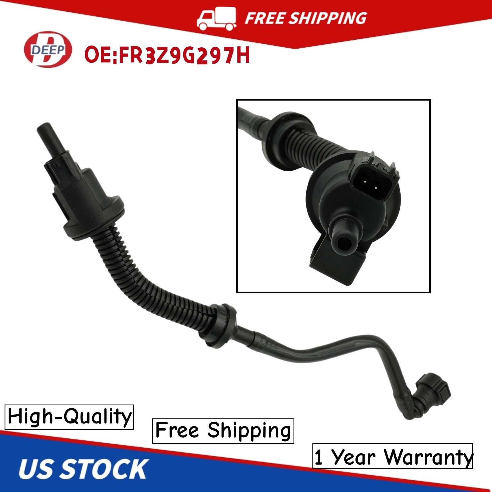 For 2015-2021 Ford Mustang Quality Vapor Canister Purge Valve New FR3Z9G297H