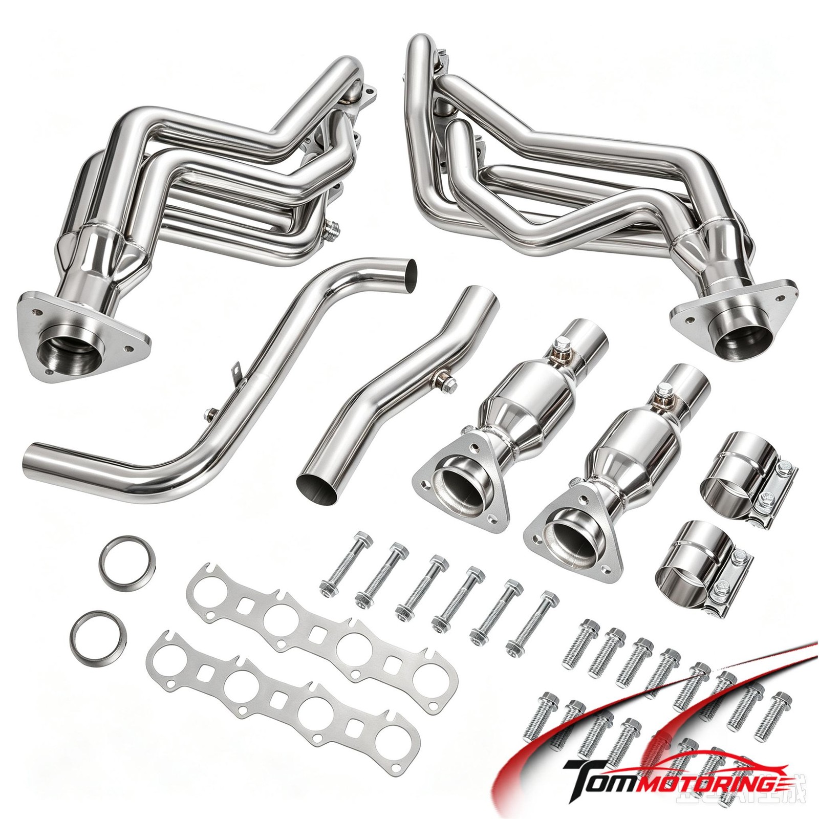 8-2-1 Stainless Steel Long Tube Headers – 1999–2004 Ford F150 5.4L V8