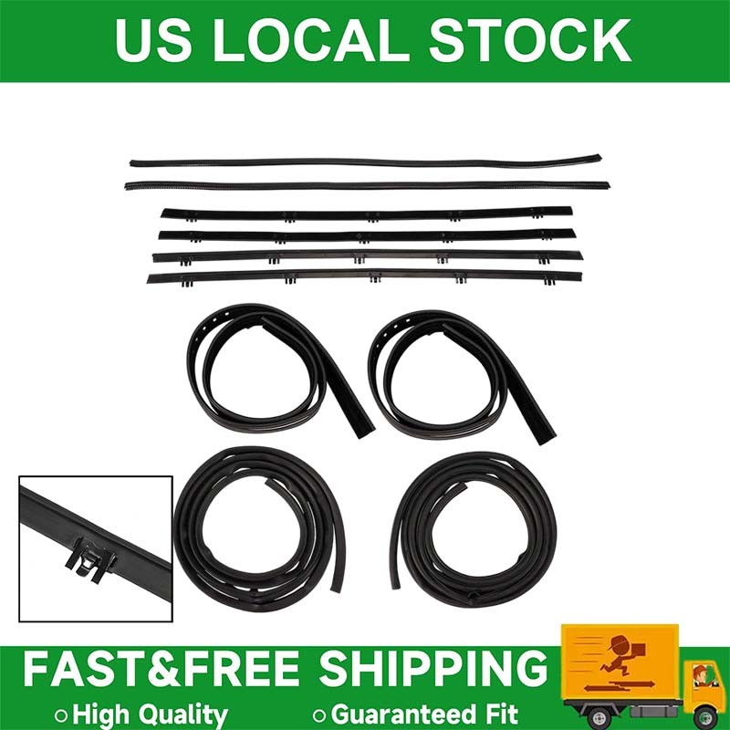 Door Window Weatherstrip Seal Kit for 1967-1972 Chevy C10 Pickup GMC