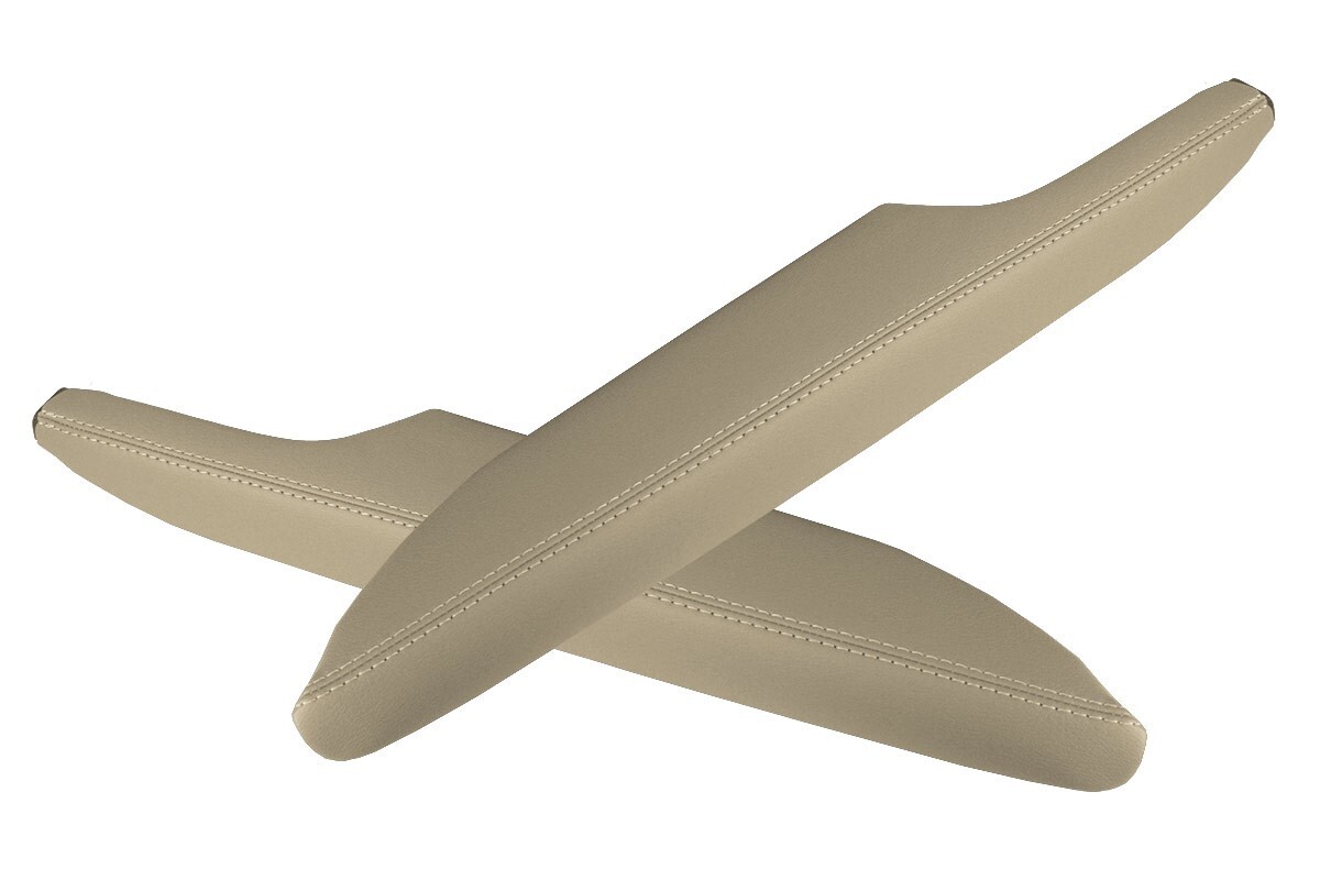 Fits 2004-2008 Toyota Solara Coupe PVC Armrest Door Panel Cover Beige